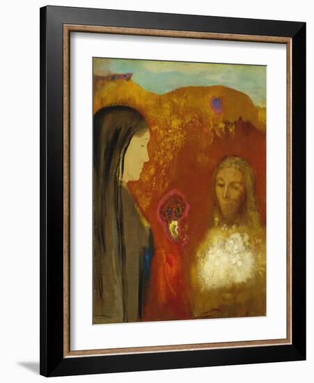 Christ and the Samaritan Woman-Odilon Redon-Framed Giclee Print