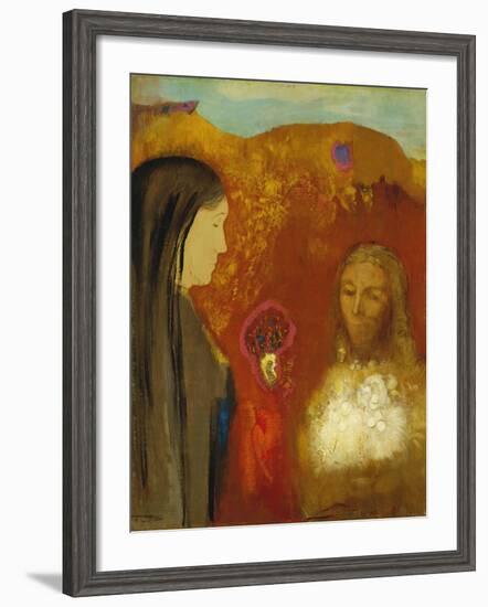 Christ and the Samaritan Woman-Odilon Redon-Framed Giclee Print