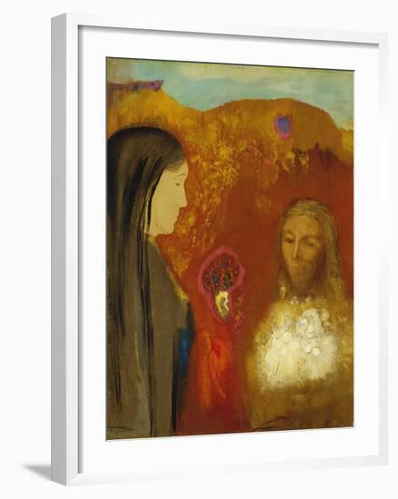 Christ and the Samaritan Woman-Odilon Redon-Framed Giclee Print