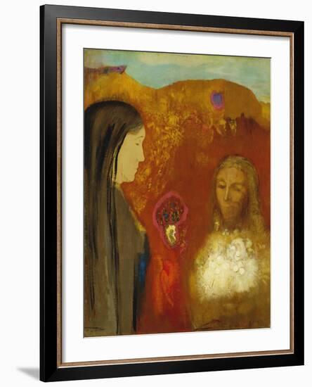 Christ and the Samaritan Woman-Odilon Redon-Framed Giclee Print