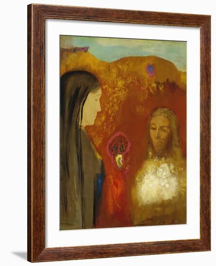 Christ and the Samaritan Woman-Odilon Redon-Framed Giclee Print