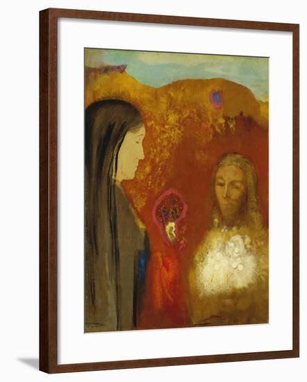 Christ and the Samaritan Woman-Odilon Redon-Framed Giclee Print