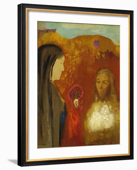 Christ and the Samaritan Woman-Odilon Redon-Framed Giclee Print