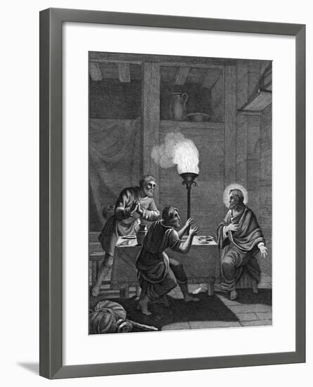 Christ and the Two Disciples at Emmaus, 1814-null-Framed Giclee Print