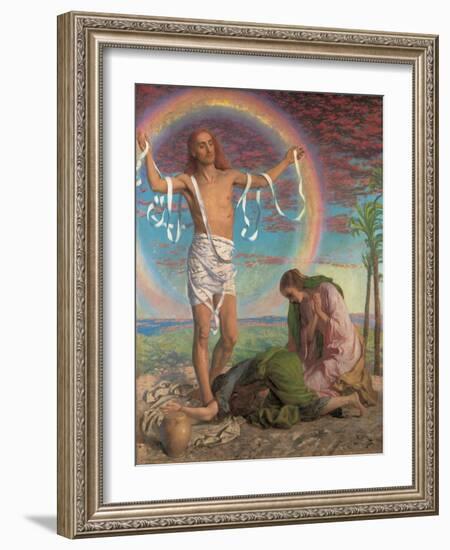 Christ and the Two Marys-William Holman Hunt-Framed Giclee Print