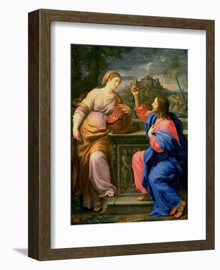 Christ and the Woman from Samaria-Carlo Maratti-Framed Giclee Print