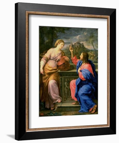 Christ and the Woman from Samaria-Carlo Maratti-Framed Giclee Print