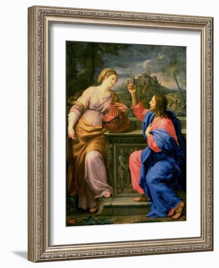 Christ and the Woman from Samaria-Carlo Maratti-Framed Giclee Print