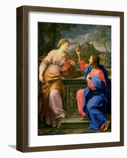 Christ and the Woman from Samaria-Carlo Maratti-Framed Giclee Print