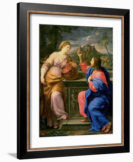 Christ and the Woman from Samaria-Carlo Maratti-Framed Giclee Print