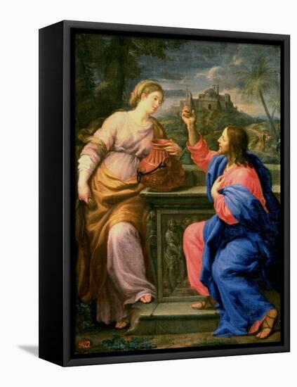 Christ and the Woman from Samaria-Carlo Maratti-Framed Premier Image Canvas