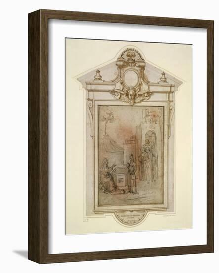 Christ and the Woman of Samaria-null-Framed Art Print