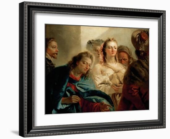 Christ and the Woman Taken in Adultery-Giambattista Tiepolo-Framed Giclee Print