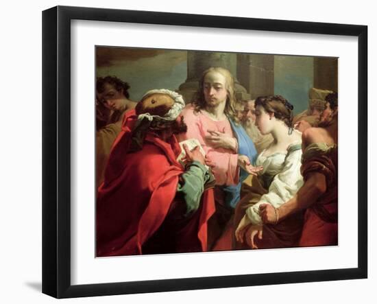 Christ and the Woman Taken in Adultery-Gaetano Gandolfi-Framed Giclee Print