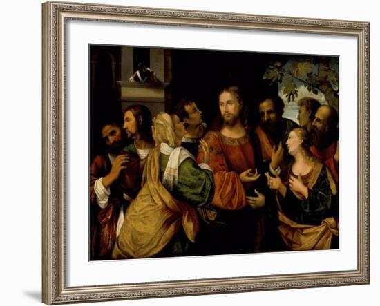 Christ and the Women of Canaan, c.1520-Rocco Marconi-Framed Giclee Print