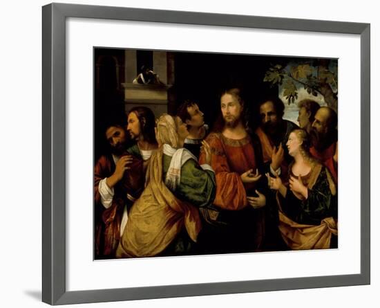 Christ and the Women of Canaan, c.1520-Rocco Marconi-Framed Giclee Print