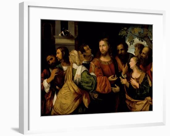 Christ and the Women of Canaan, c.1520-Rocco Marconi-Framed Giclee Print