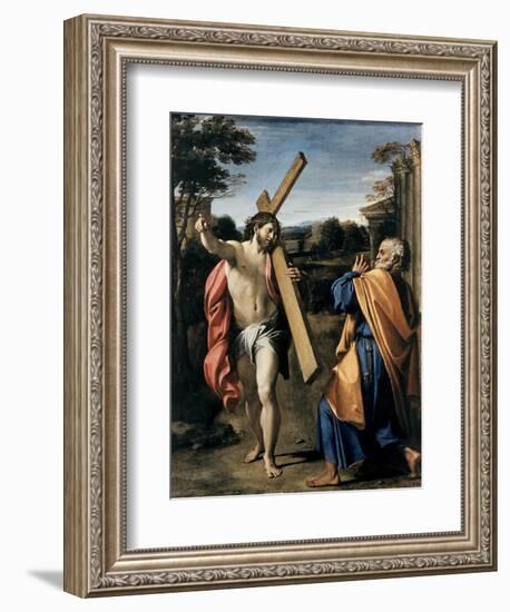 Christ Appearing to Saint Peter-Agostino Carracci-Framed Giclee Print