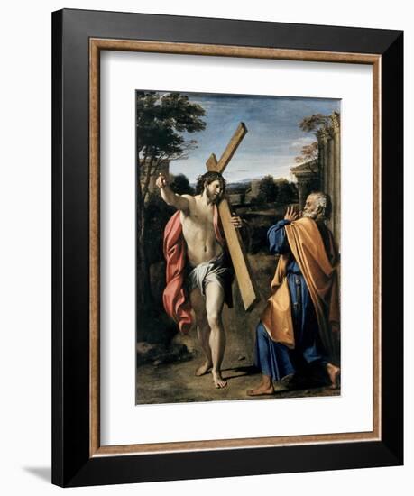 Christ Appearing to Saint Peter-Agostino Carracci-Framed Giclee Print