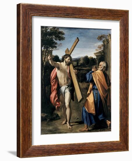 Christ Appearing to Saint Peter-Agostino Carracci-Framed Giclee Print