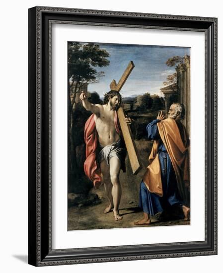 Christ Appearing to Saint Peter-Agostino Carracci-Framed Giclee Print