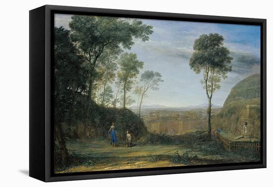 Christ Appearing to St. Mary Magdalene (Noli Me Tanger)-Claude Lorraine-Framed Premier Image Canvas