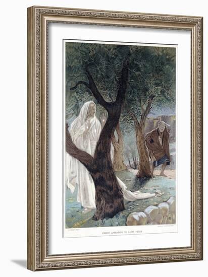 Christ Appearing to St Peter, C1890-James Jacques Joseph Tissot-Framed Giclee Print