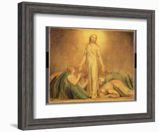 Christ Appearing to the Apostles after the Resurrection, 1795-1805-William Blake-Framed Giclee Print