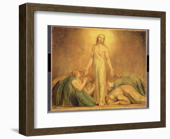 Christ Appearing to the Apostles after the Resurrection, 1795-1805-William Blake-Framed Giclee Print