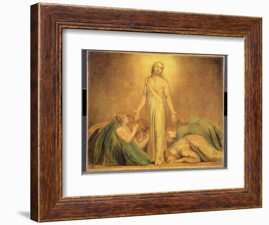 Christ Appearing to the Apostles after the Resurrection, 1795-1805-William Blake-Framed Giclee Print