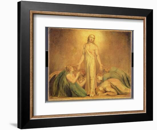 Christ Appearing to the Apostles after the Resurrection, 1795-1805-William Blake-Framed Giclee Print