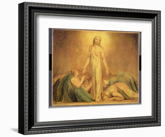 Christ Appearing to the Apostles after the Resurrection, 1795-1805-William Blake-Framed Giclee Print