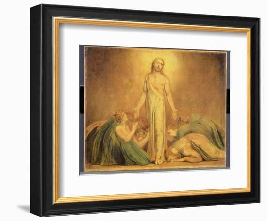 Christ Appearing to the Apostles after the Resurrection, 1795-1805-William Blake-Framed Giclee Print