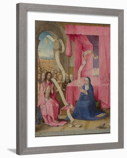 Christ Appearing to the Virgin with the Redeemed of the Old Testament, C. 1500-Juan de Flandes-Framed Giclee Print