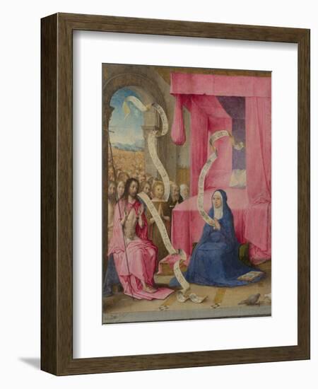 Christ Appearing to the Virgin with the Redeemed of the Old Testament, C. 1500-Juan de Flandes-Framed Giclee Print