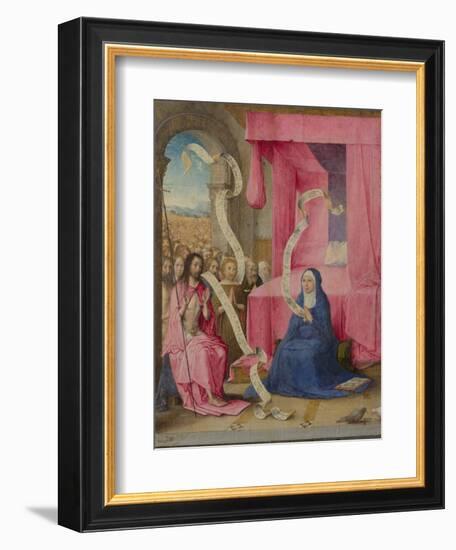 Christ Appearing to the Virgin with the Redeemed of the Old Testament, C. 1500-Juan de Flandes-Framed Giclee Print