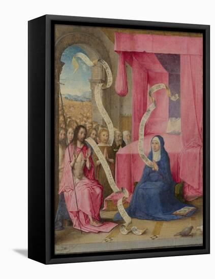 Christ Appearing to the Virgin with the Redeemed of the Old Testament, C. 1500-Juan de Flandes-Framed Premier Image Canvas