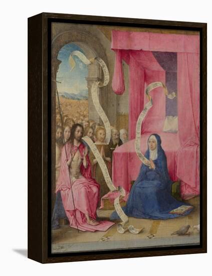 Christ Appearing to the Virgin with the Redeemed of the Old Testament, C. 1500-Juan de Flandes-Framed Premier Image Canvas