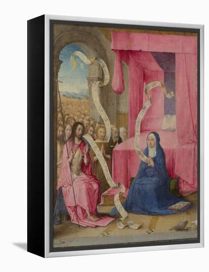 Christ Appearing to the Virgin with the Redeemed of the Old Testament, C. 1500-Juan de Flandes-Framed Premier Image Canvas