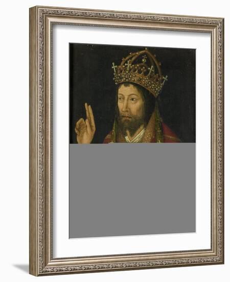 Christ as Salvator Mundi, C.1500 (Oil on Panel)-Anonymous Anonymous-Framed Giclee Print