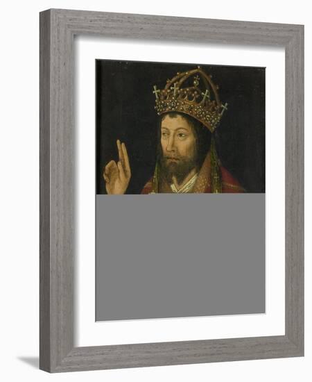 Christ as Salvator Mundi, C.1500 (Oil on Panel)-Anonymous Anonymous-Framed Giclee Print