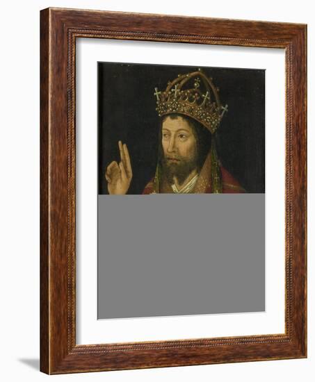 Christ as Salvator Mundi, C.1500 (Oil on Panel)-Anonymous Anonymous-Framed Giclee Print