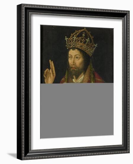 Christ as Salvator Mundi, C.1500 (Oil on Panel)-Anonymous Anonymous-Framed Giclee Print