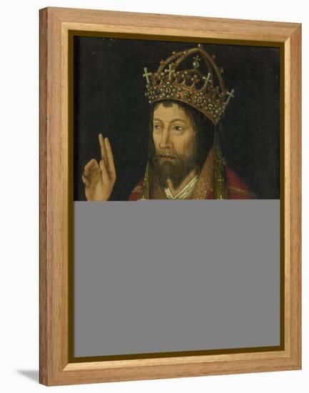 Christ as Salvator Mundi, C.1500 (Oil on Panel)-Anonymous Anonymous-Framed Premier Image Canvas