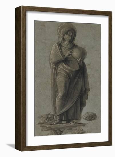 Christ as Saviour of the World-Giovanni Battista Cima-Framed Art Print