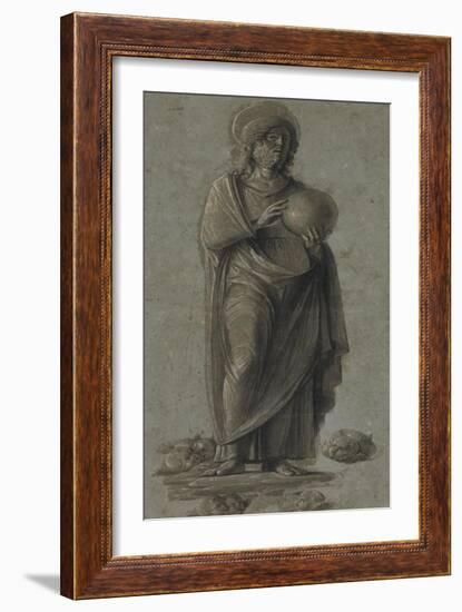 Christ as Saviour of the World-Giovanni Battista Cima-Framed Art Print