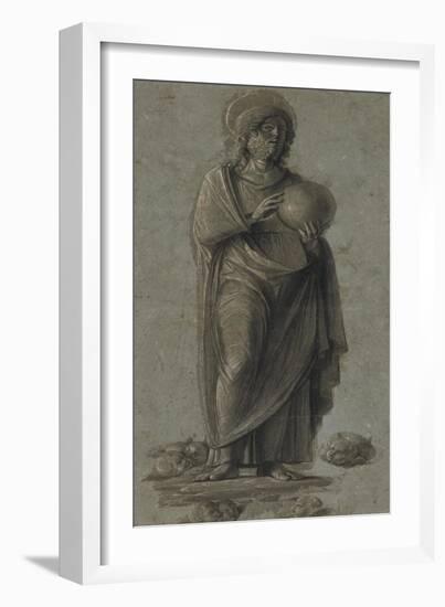 Christ as Saviour of the World-Giovanni Battista Cima-Framed Art Print