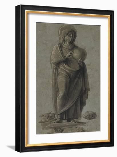 Christ as Saviour of the World-Giovanni Battista Cima-Framed Art Print