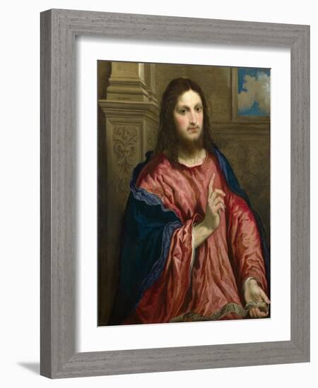 Christ as the Light of the World, C. 1550-Paris Bordone-Framed Giclee Print