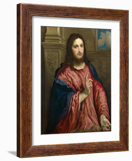 Christ as the Light of the World, C. 1550-Paris Bordone-Framed Giclee Print